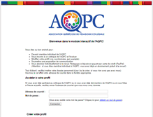 Tablet Screenshot of inscription.aqpc.qc.ca